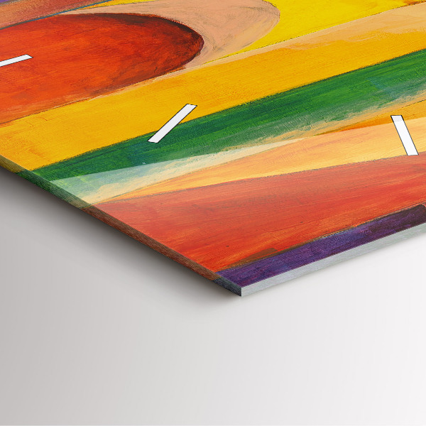 Orologio quadrato Decorazione artistica Astrazione