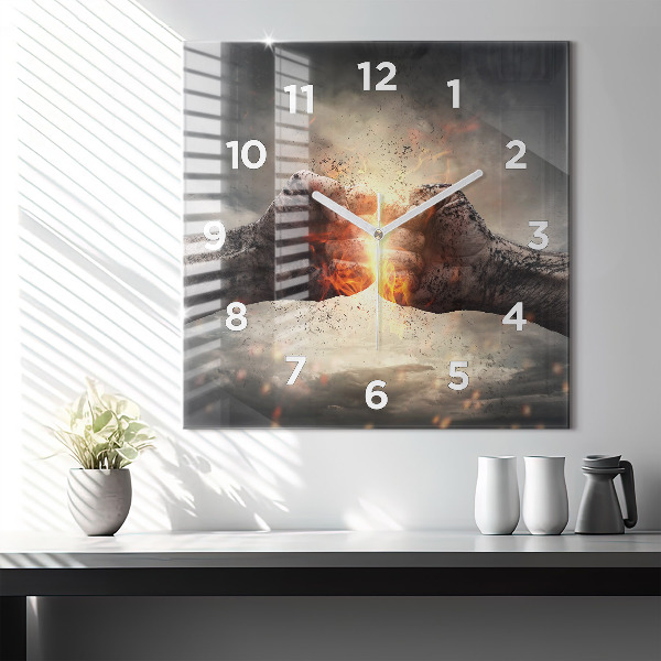 Orologio quadrato Pugni Forza Potenza