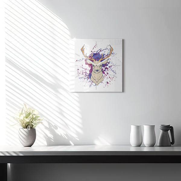 Orologio quadrato Illustrazione vettoriale di cervo