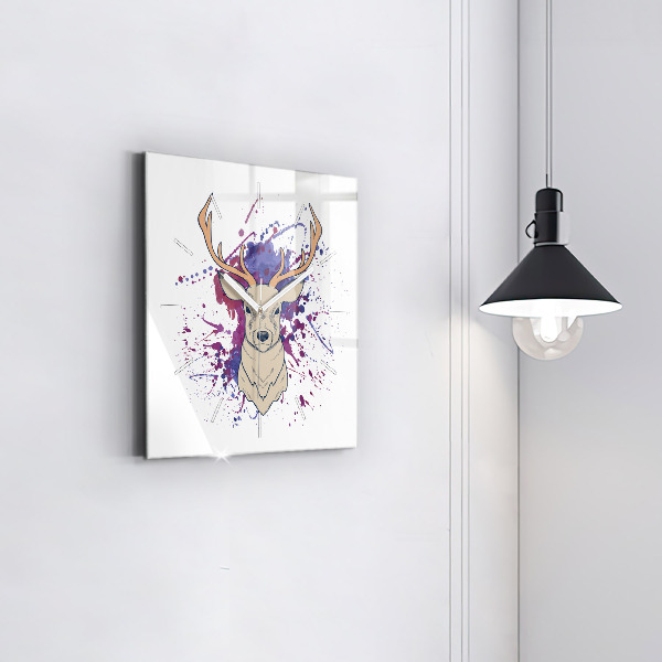 Orologio quadrato Illustrazione vettoriale di cervo
