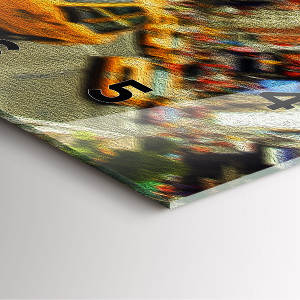 Orologio quadrato in vetro Taxi di New York City