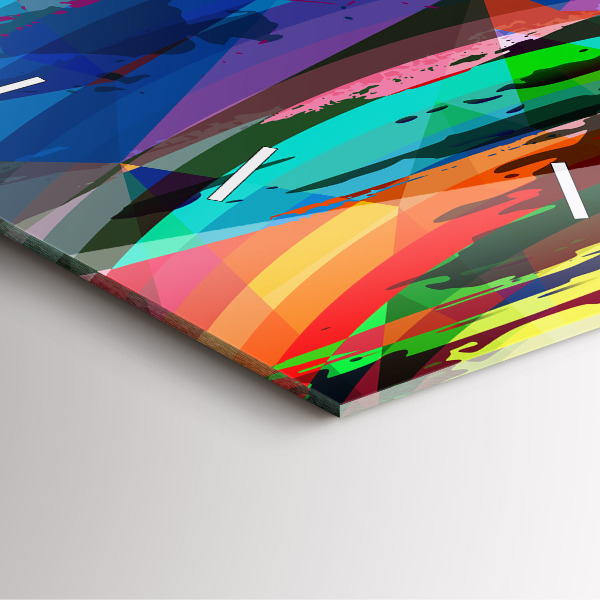 Orologio quadrato in vetro Sfondo astratto