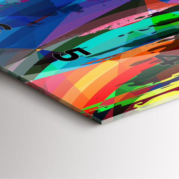 Orologio quadrato in vetro Sfondo astratto