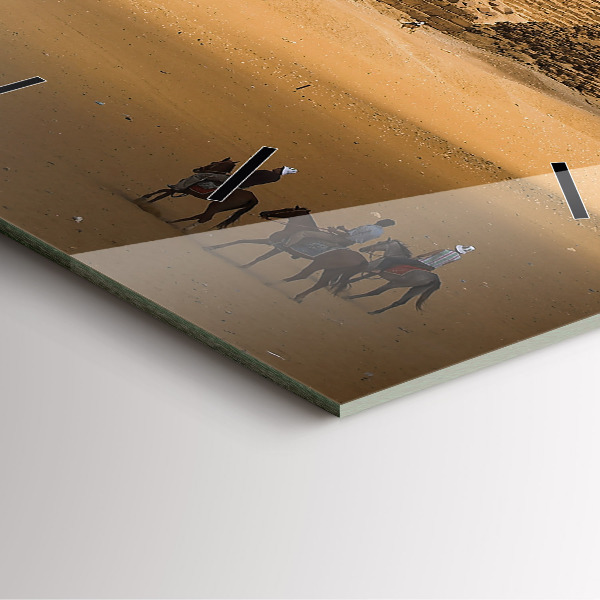 Orologio quadrato Piramidi e tramonto