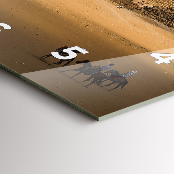 Orologio quadrato Piramidi e tramonto