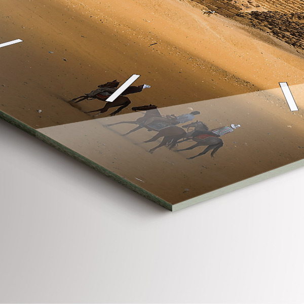 Orologio quadrato Piramidi e tramonto