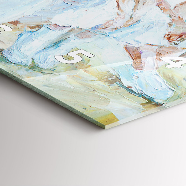 Orologio quadrato in vetro Giovani ballerine