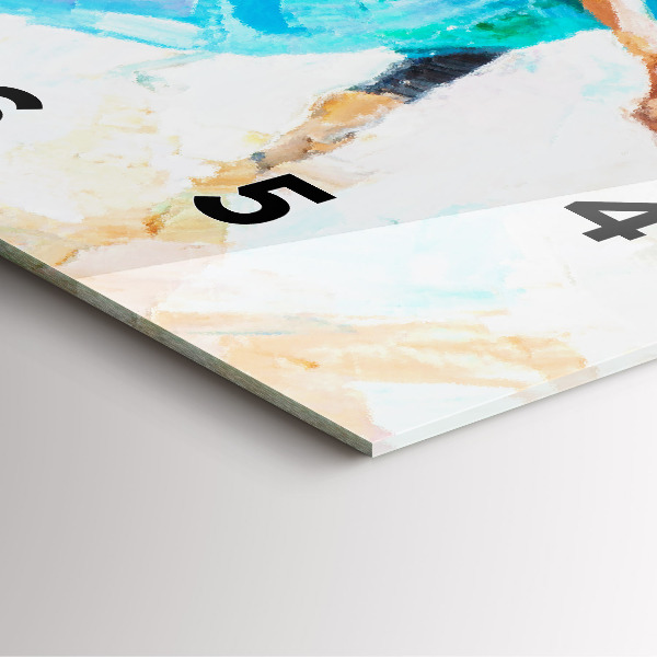 Orologio quadrato in vetro Preparare la ballerina