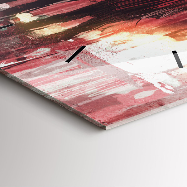 Orologio quadrato in vetro Giovane coppia innamorata