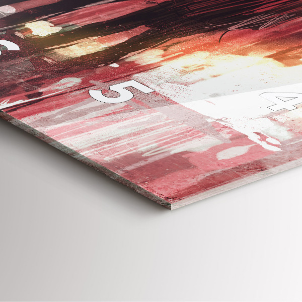 Orologio quadrato in vetro Giovane coppia innamorata