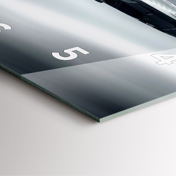 Orologio quadrato in vetro Aerei militari in volo