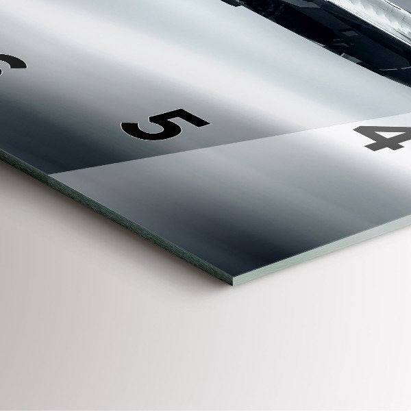 Orologio quadrato in vetro Aerei militari in volo