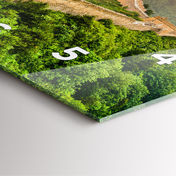 Orologio quadrato in vetro La Grande Muraglia Cinese