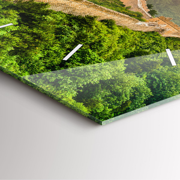 Orologio quadrato in vetro La Grande Muraglia Cinese