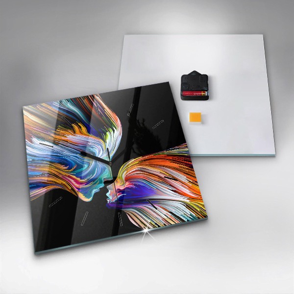 Orologio quadrato in vetro Arte emozionale