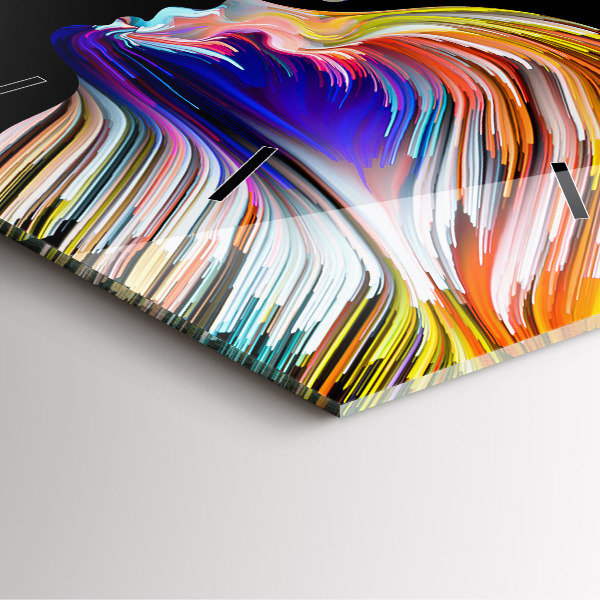 Orologio quadrato in vetro Arte emozionale