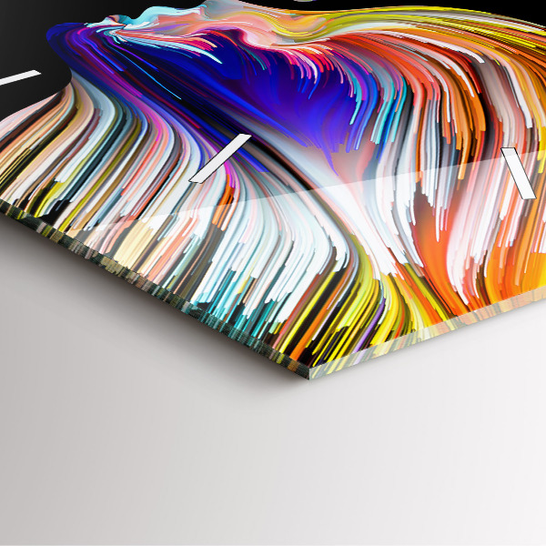 Orologio quadrato in vetro Arte emozionale