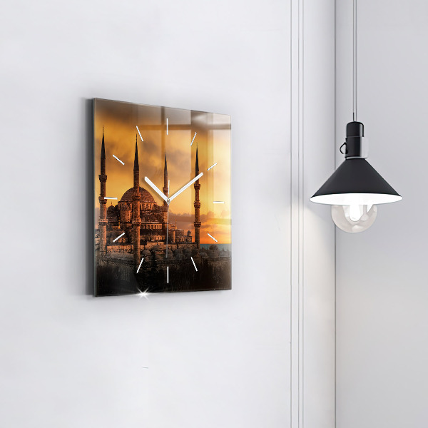 Orologio quadrato in vetro Moschea di Istanbul