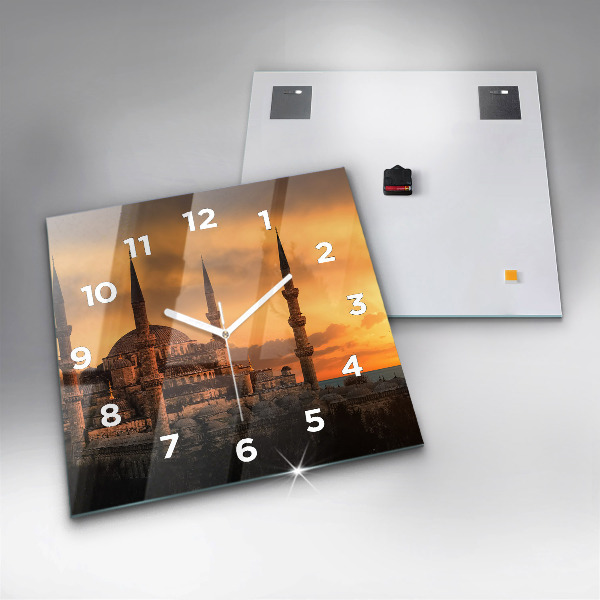 Orologio quadrato in vetro Moschea di Istanbul