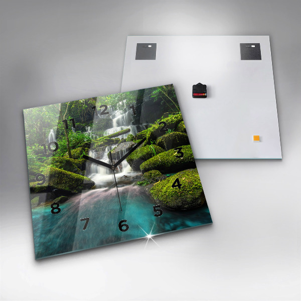 Orologio quadrato in vetro Cascata Thailandia
