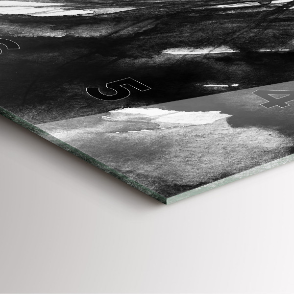 Orologio quadrato in vetro Ritratto di una donna