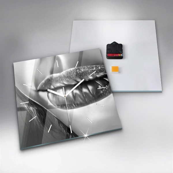 Orologio quadrato Labbra di donna