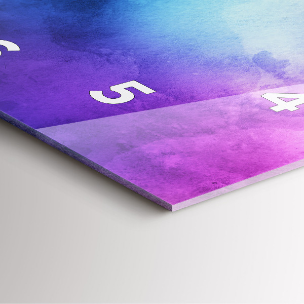 Orologio quadrato in vetro Punti colorati