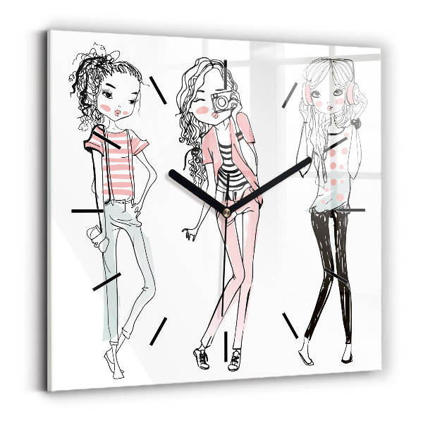 Orologio quadrato in vetro Moda femminile