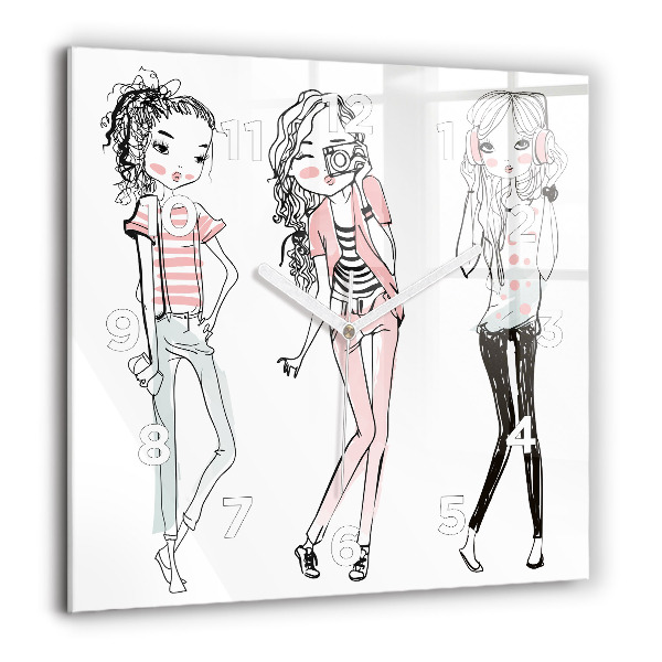 Orologio quadrato in vetro Moda femminile