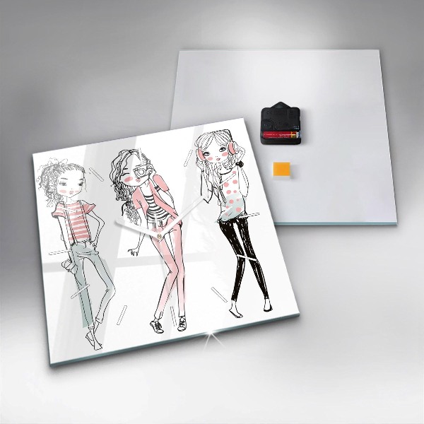 Orologio quadrato in vetro Moda femminile