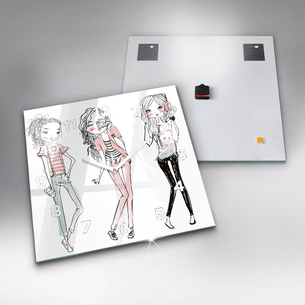 Orologio quadrato in vetro Moda femminile