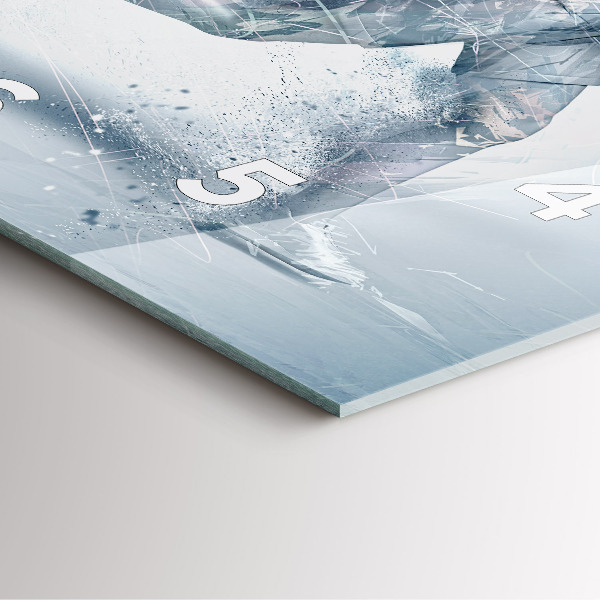 Orologio quadrato in vetro Uomo che corre