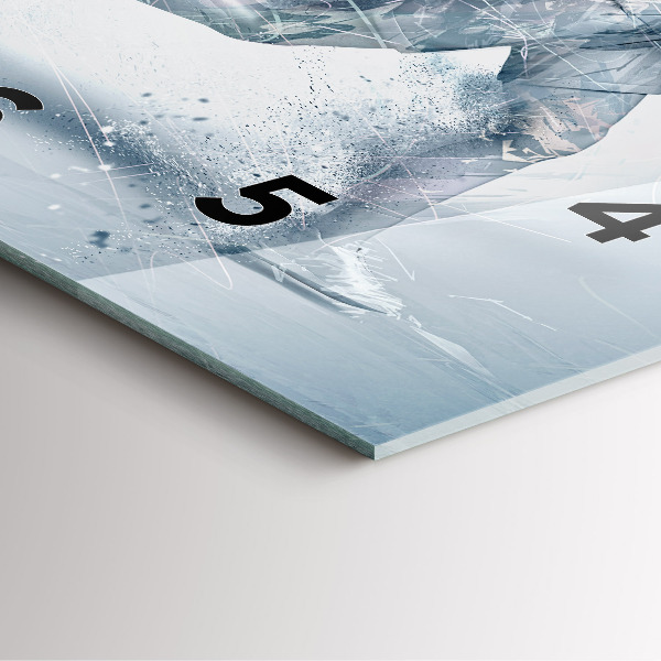 Orologio quadrato in vetro Uomo che corre