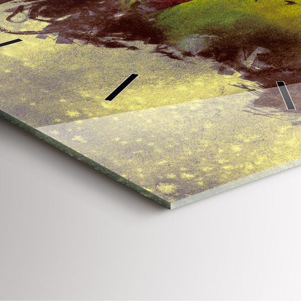 Orologio quadrato in vetro Donna nella foresta