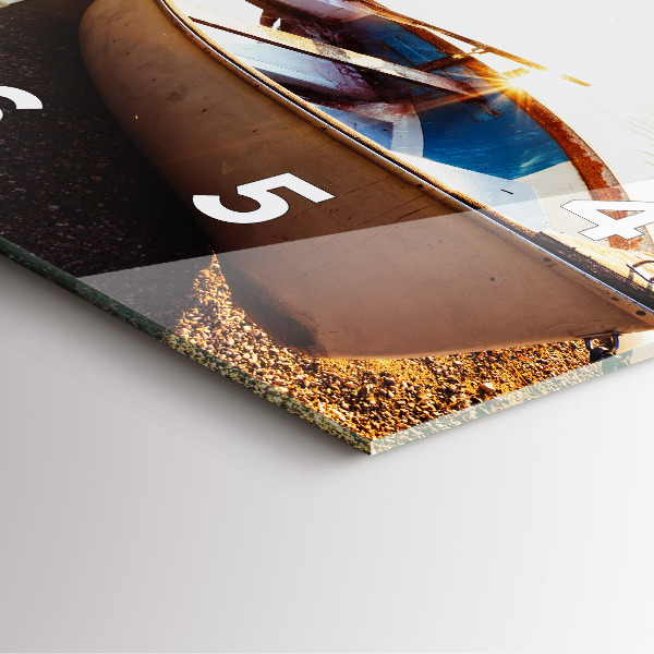 Orologio quadrato in vetro Vista lago