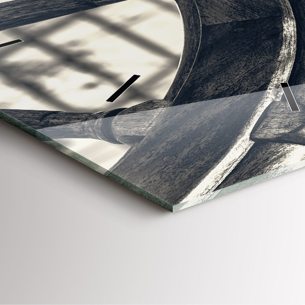 Orologio quadrato in vetro Nave antica