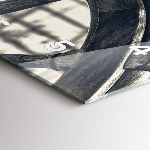 Orologio quadrato in vetro Nave antica