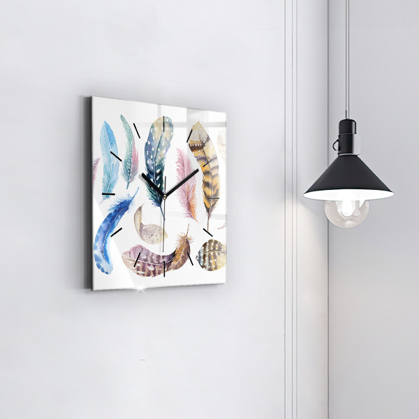 Orologio quadrato in vetro Illustrazione d'arte retrò