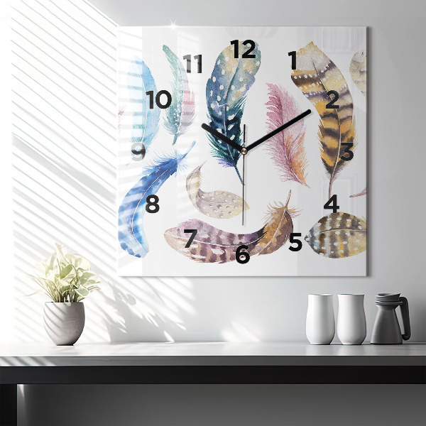 Orologio quadrato in vetro Illustrazione d'arte retrò