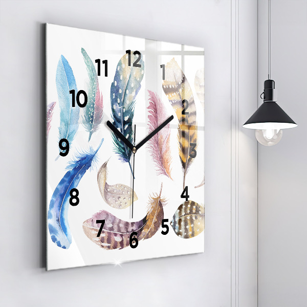 Orologio quadrato in vetro Illustrazione d'arte retrò