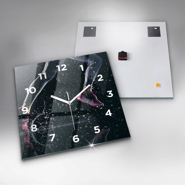 Orologio quadrato Stile di vita sano e corsa