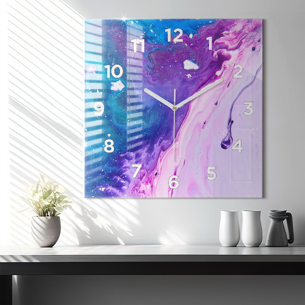 Orologio quadrato Sfondo colorato