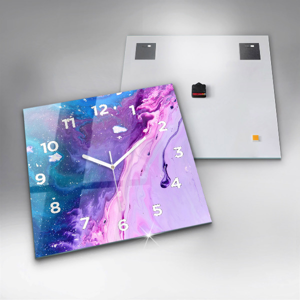 Orologio quadrato Sfondo colorato