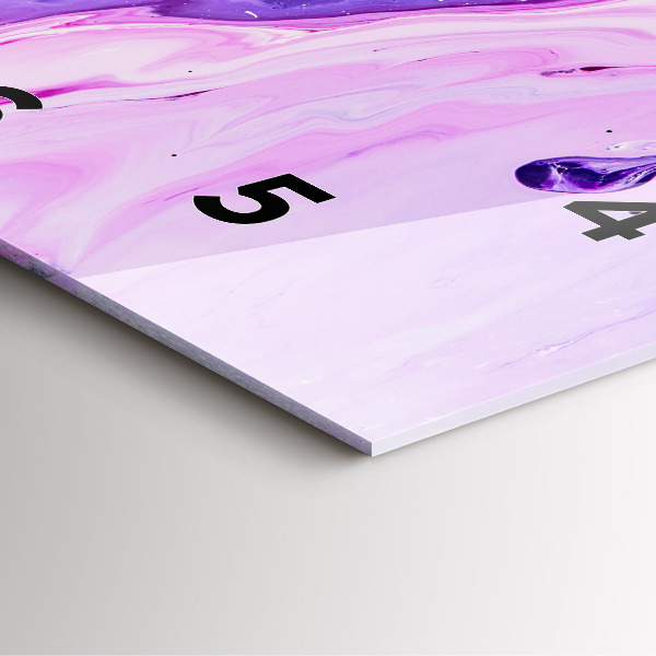 Orologio quadrato Sfondo colorato