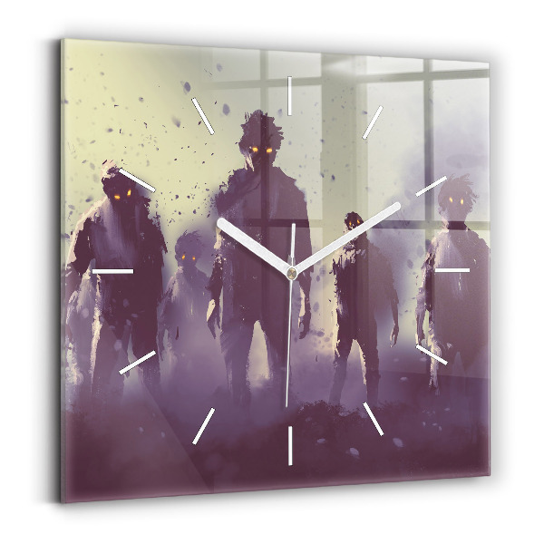 Orologio quadrato Zombie di notte - Halloween