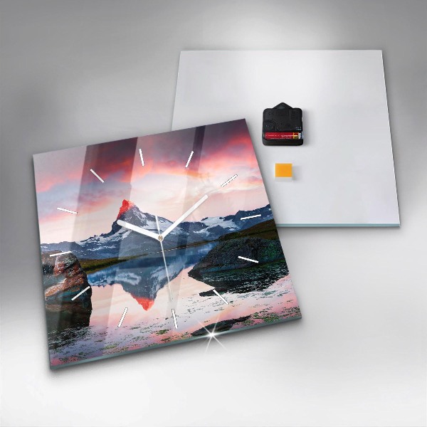 Orologio quadrato Stellisee lago Cervino