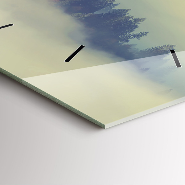 Orologio quadrato Aquila della foresta nebbiosa