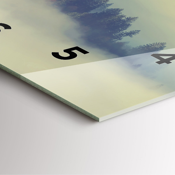 Orologio quadrato Aquila della foresta nebbiosa