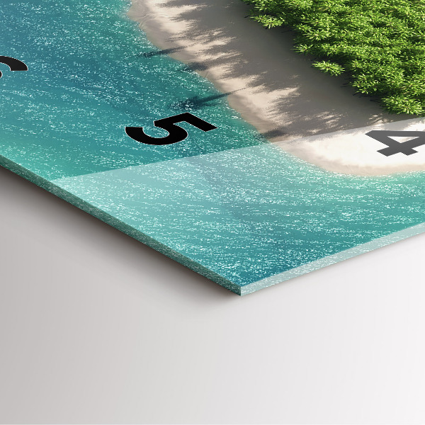 Orologio quadrato Isola del cuore