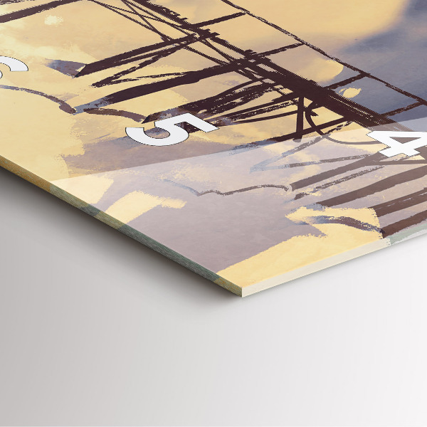 Orologio quadrato Uomo sul vecchio ponte